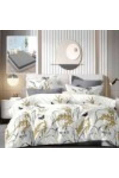 Pucioasa Finet bed linen with elastic, duvet cover 200x220cm, 6 pieces, gold spikes