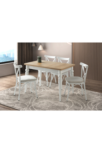 Levent Mobilya Aksesuar Smart Masa, Bahar Çarpaz Sandalye, Dışbudak, 110x70