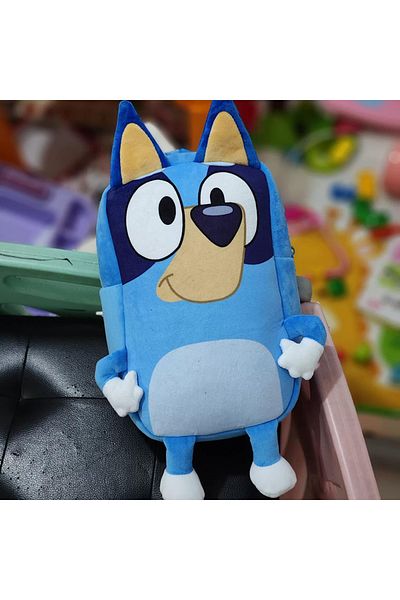 Choice A 2025 New Miniso Bingo Cartoon Plush Bag Children School Bag Plush Mini Student Backpack Book Soft.