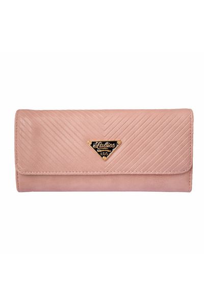 PUFO Portofel elegant de damă, Pufo Luxury, 20 x 10 cm, roz