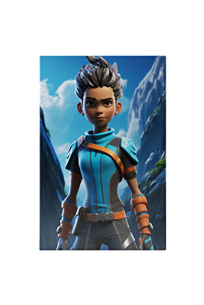 StoryGift Romania Tablou Canvas: Cartoon Personaj Baiat Cu Parul Gri Imbracat...