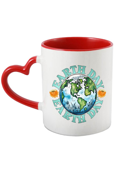 StoryGift Romania Cana Cu Planeta Pamant Cu Mesajul "earth Day, Earth Day", Z...