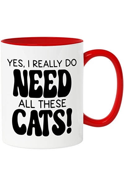 StoryGift Romania Cana pentru iubitorii de pisici cu textul "Da, chiar am nev...