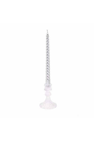 PUFO Suport Lumanare din Sticla Ellegant, 10 Cm, Transparent