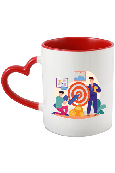 StoryGift Romania Cana Cu Tinta, Target, Trofeu, Clipboard, Multicolor 330 Ml...