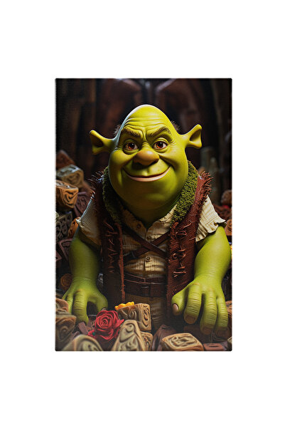 StoryGift Romania Tablou Canvas: Capcaunul Shrek Ajuns La Batranete Intr-o Lu...