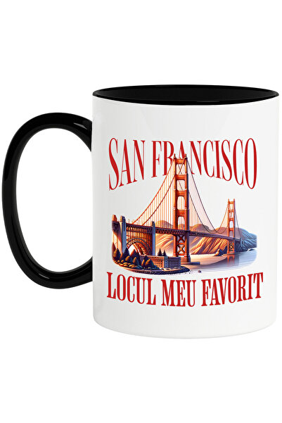 StoryGift Romania Cana Cu Priveliste Pod San Francisco, Apus De Soare Calator...
