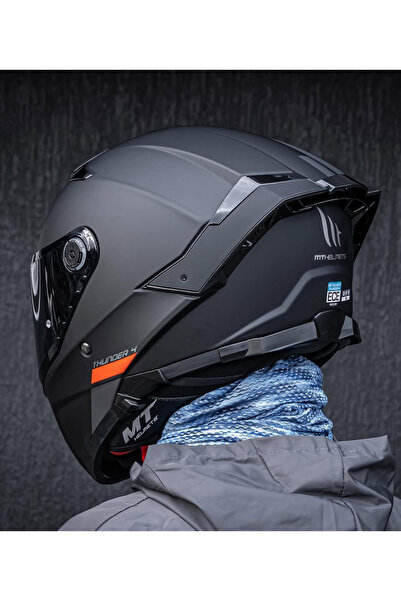 MT Helmets Thunder 4 Sv Solid kask (şeffaf vizörlü)