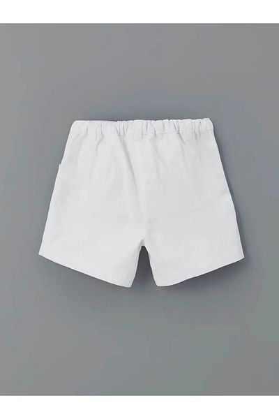 LC Waikiki LCW Παιδικό λευκό ελαστικό λουλουδάτο κοριτσίστικο σορτς