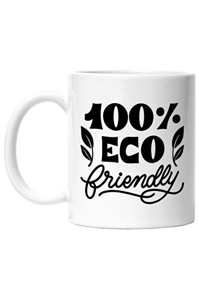 StoryGift Romania Cana Cu Mesajul "100% Eco Friendly" - 100% Prietenos Cu Med...