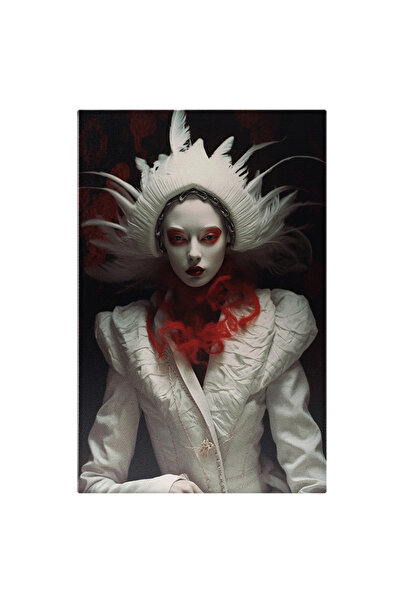 StoryGift Romania Tablou Canvas: Fotografie Cu O Fata Machiata - Fata Vopsita...