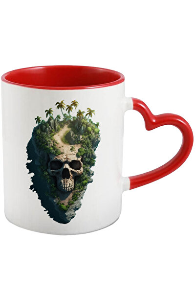 StoryGift Romania Cana cu Animatie Craniu Acoperit de Padure, Natura, Craniu ...