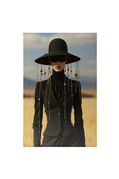 StoryGift Romania Tablou Canvas: Fotografie Cu O Femeie Imbracata In Negru - ...