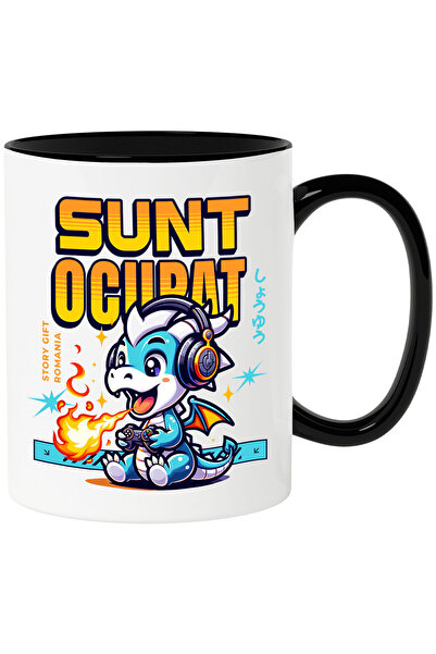 StoryGift Romania Cana cu Dragon Cu Flacari Casti Audio Text sunt Ocupat Jocu...