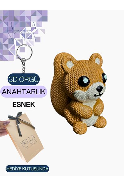 Bellanora Knitted Keychain Most Loved Animation Cartoon Animal Heroes Amigurumi in Custom Gift Box