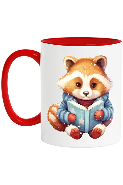 StoryGift Romania Cana Cu Un Animalut Care Tine O Carte Deschisa | Ilustratie...