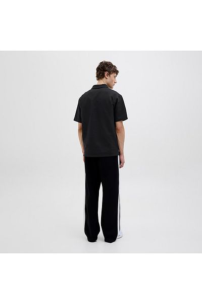 Jack & Jones Ανδρικό μαύρο μπλουζάκι πόλο (12276735-B)