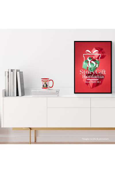 StoryGift Romania Mug Pig in Suit and Stack of Money Text Corrupt Politician, 330ml, Ceramic with M, With, STG.