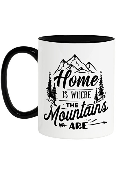 StoryGift Romania Cana Cu Munti Si Brazi Cu Mesajul In Engleza "home Is Where...