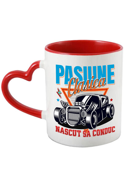 StoryGift Romania Cana cu Masina Tunata Modificata Clasica Text Nascut sa Con...