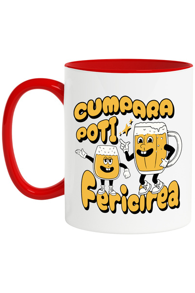 StoryGift Romania Cana Poti Cumpara Fericirea Halba Si Pahar Bere, 330ml, Cer...