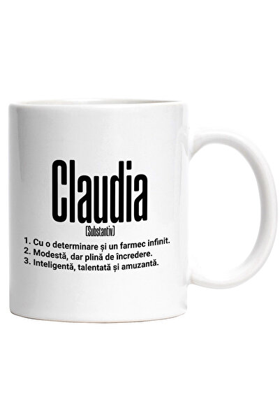 StoryGift Romania Cana Cu Numele Claudia, Si Mesaj Motivational, Determinare,...
