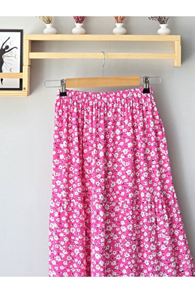 Nefs Fustă din viscoză florala colorata