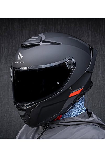 MT Helmets Thunder 4 Sv Solid kask (şeffaf vizörlü)