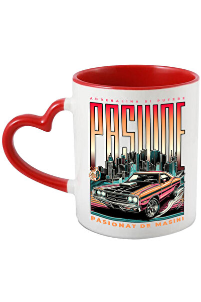 StoryGift Romania Cana Cu Masina Tunata Driffting Rosie Text Adrenalina Si Pu...