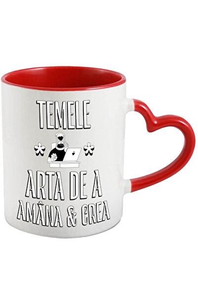 StoryGift Romania Cana Teme_ Arta De A Amana Si Crea Scoala , 330ml, Ceramica...