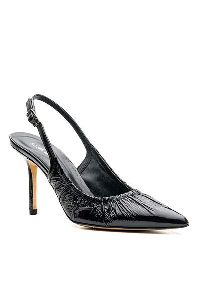 Sofia Baldi Magy black genuine leather women's stiletto & evening dress