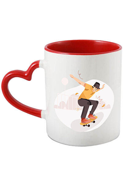 StoryGift Romania Cana Cu Skateboard, Parc, Palarie, Sport, Tricou, Gard, Mul...