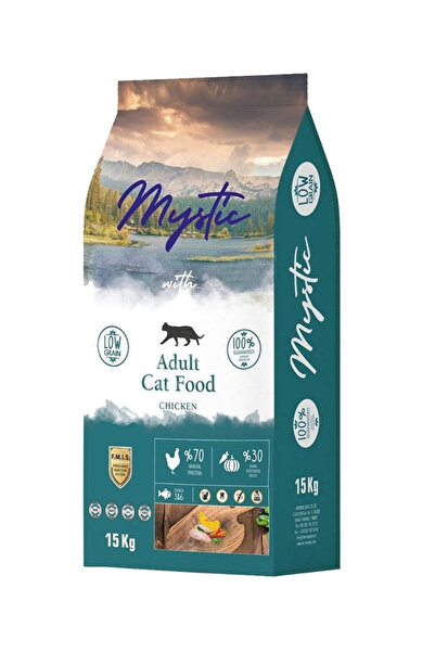 Mystic Az Tahıllı Tavuklu Yetişkin Kedi Maması 15 kg