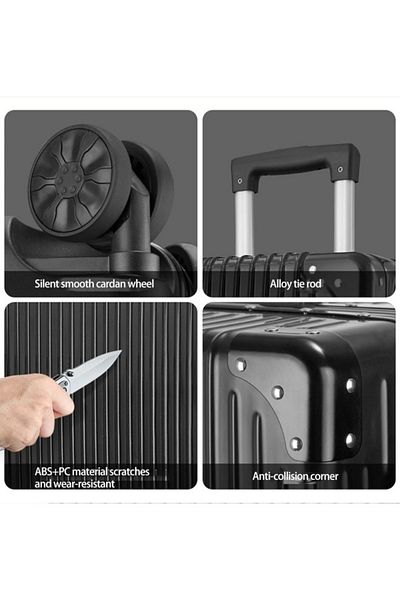 VINNYSEN Luggage Set 4-piece (14/20/24/28)" Suitcases with Universal Wheels PC+ABS Durable Hardshell Luggage
