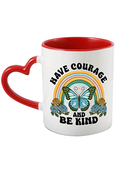 StoryGift Romania Cana Cu Mesajul "have Courage And Be Kind", Ilustratie, Mot...