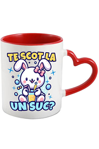 StoryGift Romania Cana Cu Iepure Alb Cu Funda Roz Suc De Fructe Text Te Scot ...