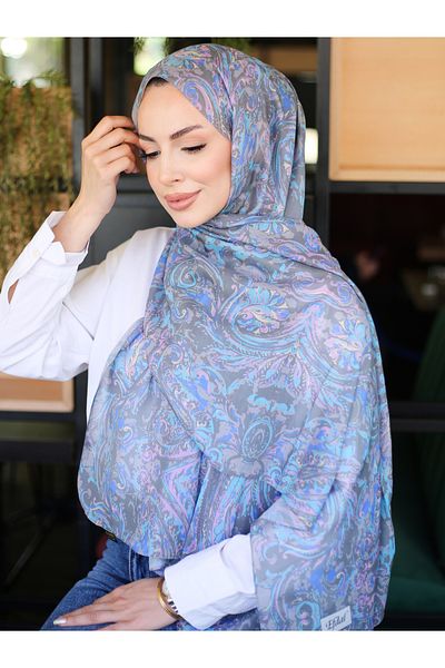 efdal şal eşarp Flora Pattern Indian Cotton Shawl