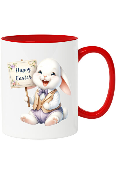 StoryGift Romania Cana Cu Un Iepuras Vesel | Mesajul "happy Easter" | Ilustra...