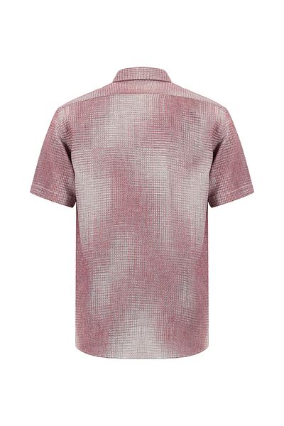 Kiğılı Short Sleeve Regular Fit Patterned Linen Shirt
