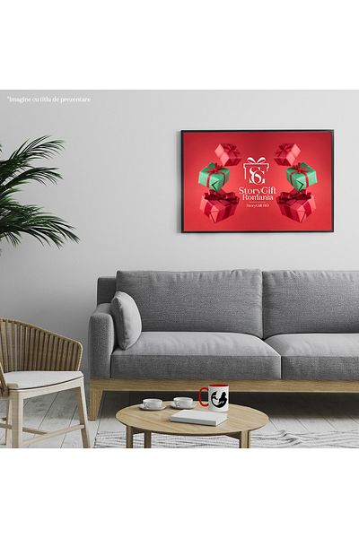 StoryGift Romania Cana cu o sirena pentru fetite cu Maner Rosu, Cu Maner Rosu STG