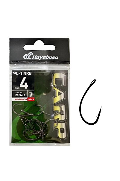 HAYABUSA L-1 NRB No:4 Sazan İğnesi 10 Adet