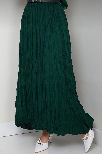 moda armanc Γυναικεία Μακρυά Φούστα Hijab με ζάρωμα