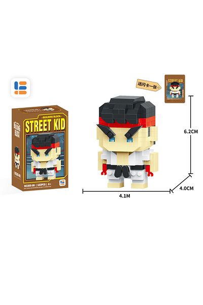 Choice No Box Jm230508 Anime Street Fighter Fighting Game Action Building Blocks Kenmasters Hoshi Ryu Abs K