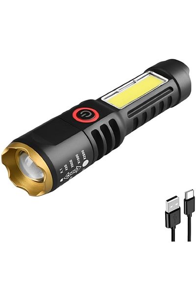 Generic Zoomable Rechargeable Flashlight