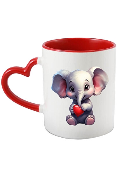 StoryGift Romania Cana Cu Un Pui De Elefant Care Tine O Inimioara In Brate | ...