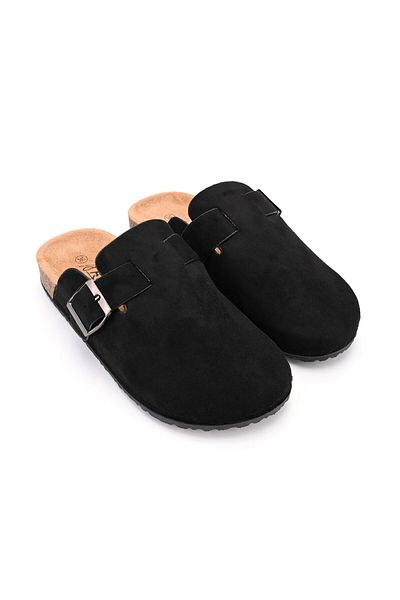 Tmall Women's Casual Slippers, Made Of Eco-friendly Suede, Sa48, Black