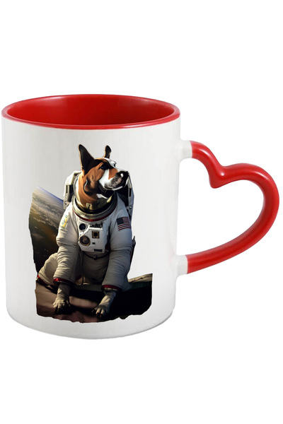 StoryGift Romania Cana Cu Caine in Costum de Astronaut, Galaxie, Stele, Nava ...