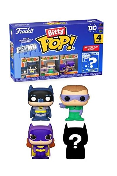 Funko Bitty Pop 4'lü Paket Dc - Batman Adam West, The Riddler, Batgirl