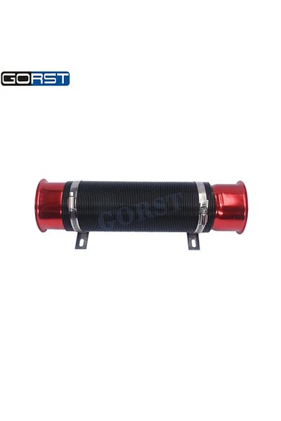 Choice Red 76mm Car Cold Air Turbo Intake Inlet Pipe Adjustable Flexible Duct Telescopic Tube Hose Cold Fee