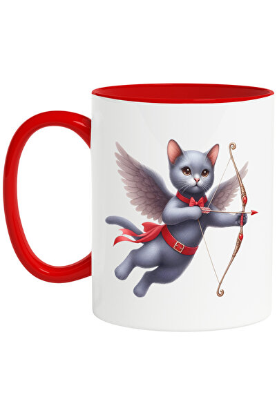 StoryGift Romania Cana Cu O Pisica Serioasa Cupidon | Ilustratie | Trage Cu A...